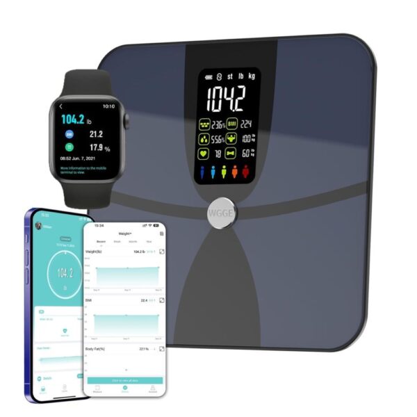 Advanced Body Composition Analyzer Scale with Smartphone Integration and Comprehensive Health Metrics